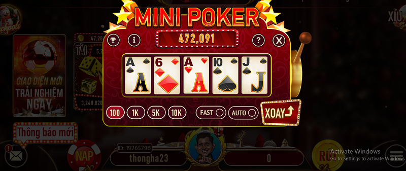 Sảnh game mini ManClub cung cấp nhiều khuyến mãi có giá trị