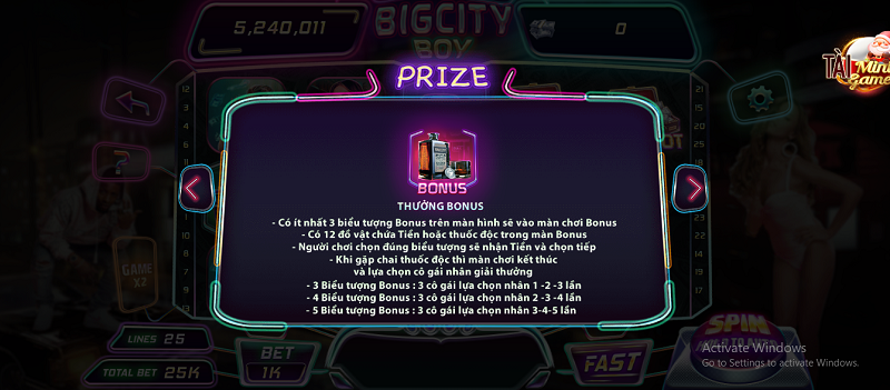 Người chơi có thể chọn chế độ quay tự động trong slot game này