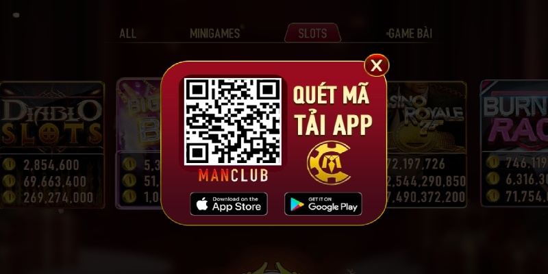 Quét mã QR như hình để tải app